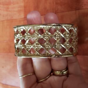 Vintage NRO Cuff Bracelet Rhinestone Accents